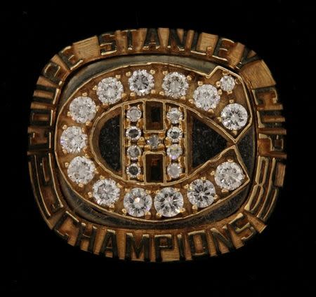 A Stanley Cup Championship ring once belonging to James 'Whitey' Bulger and being offered for auction is seen in an undated picture released by the U.S. Marshals Service. U.S. Marshals Service/Handout via Reuters