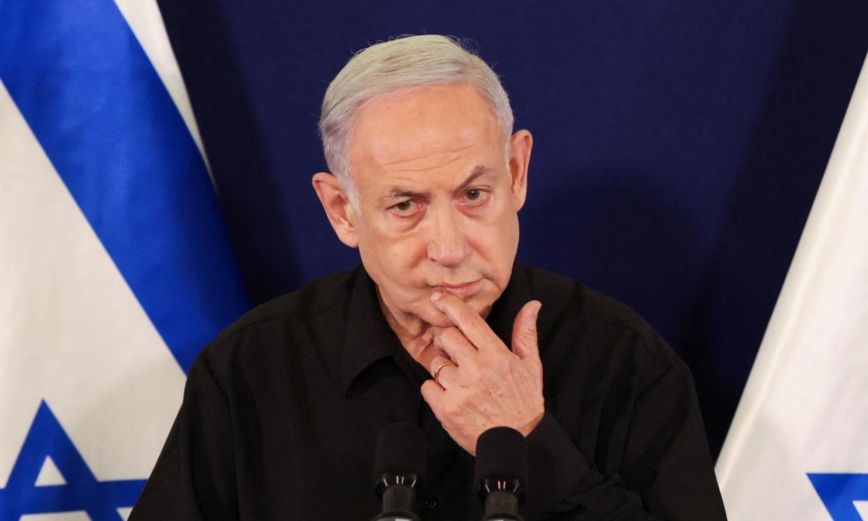 <span>Israel’s prime minister Benjamin Netanyahu has seen perhaps his worst week since October’s Hamas attack.</span><span>Photograph: Abir Sultan/Reuters</span>