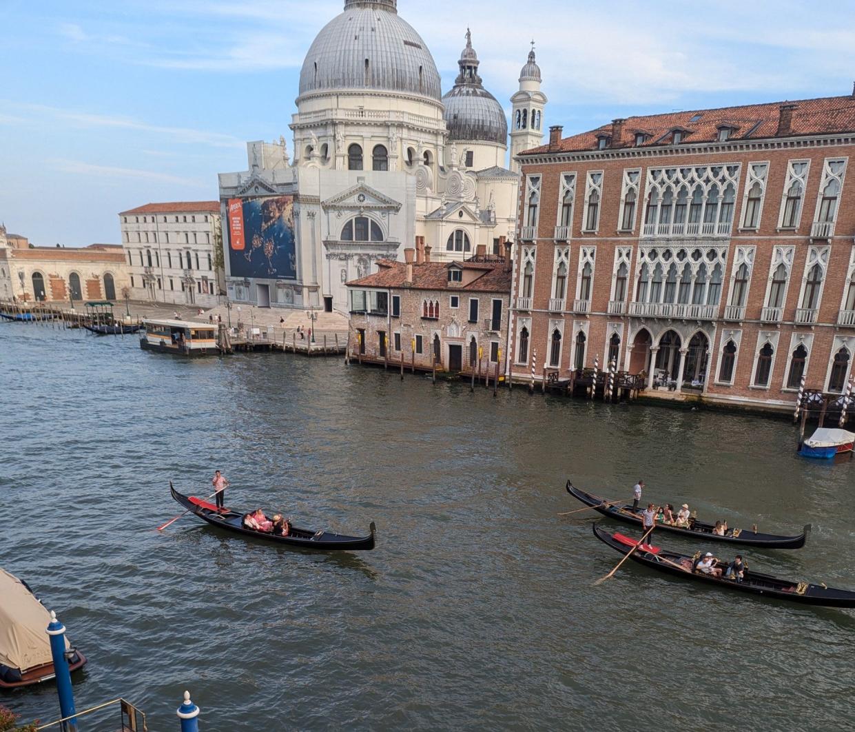 The Gritti Palace view of Grand Canal