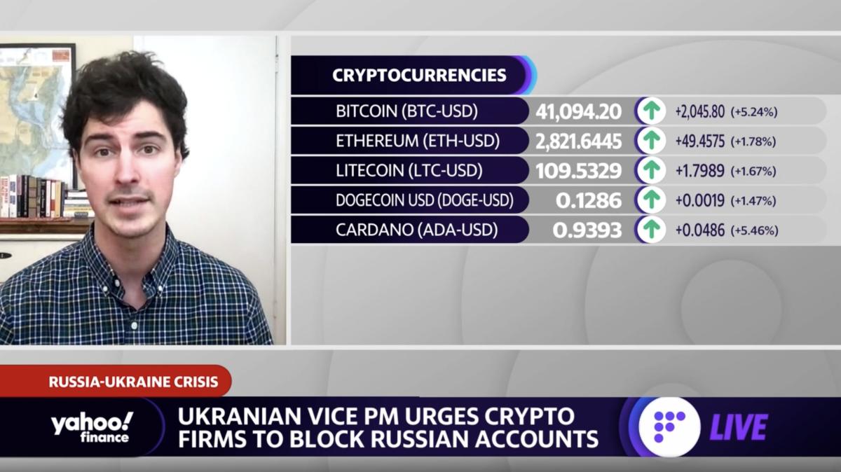 bitcoin price falls after russia attacks ukraine