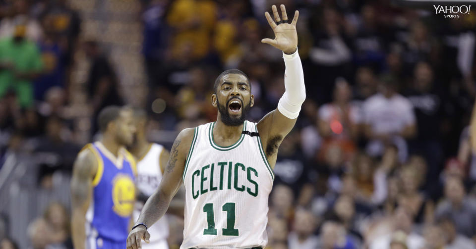 Kyrie Irving will wear No. 11 for the Boston Celtics. (AP/Yahoo Sports)