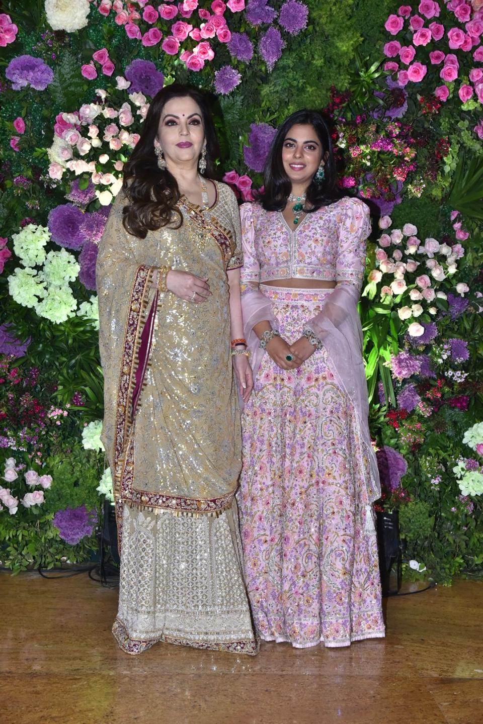 Neeta Ambani with daughter Isha.