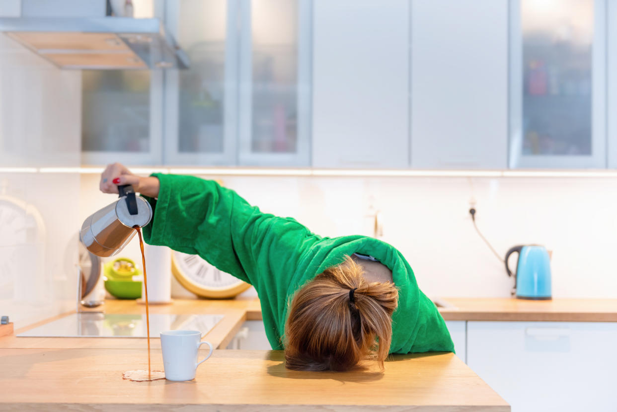 Woman in the morning feeling tired. (Getty Images)