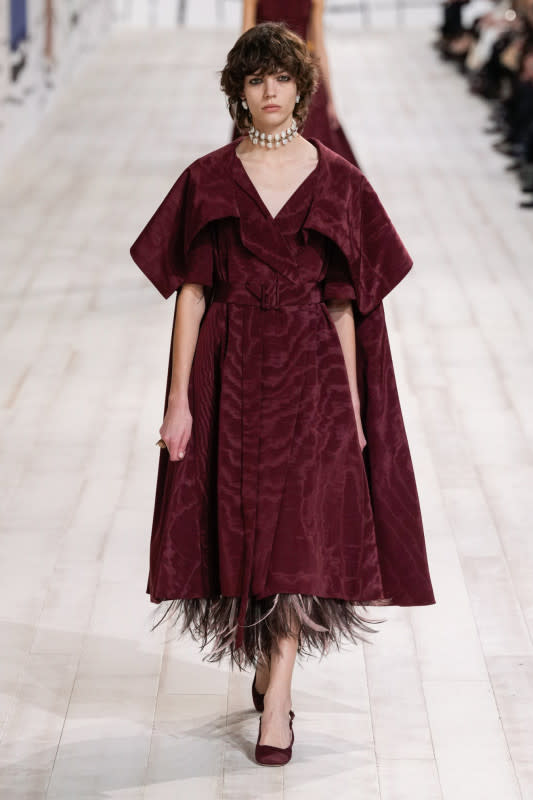 Maria Grazia Chiuri showcases moire at Dior's haute couture runway show