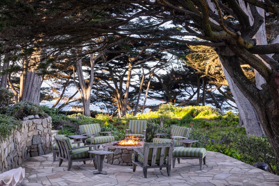 The firepit at the Lodge at Spindrift.