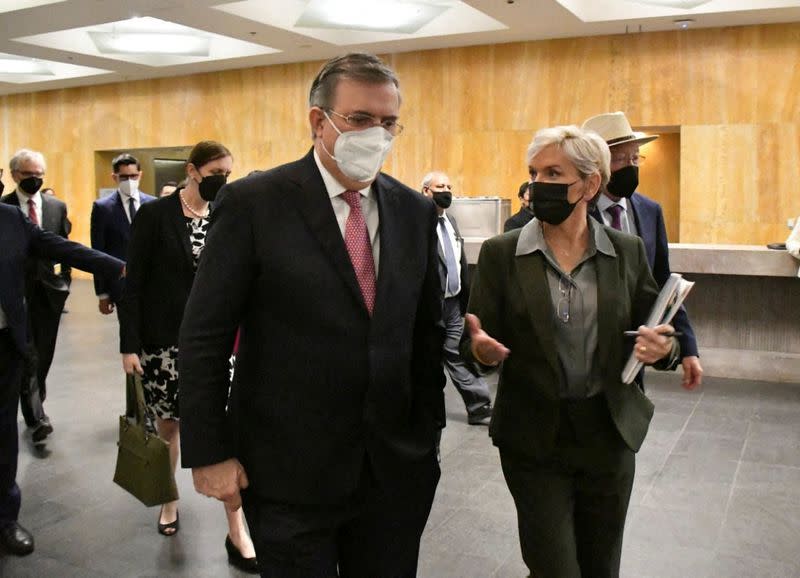 U.S. Energy Secretary Jennifer Granholm meets Mexican FM Marcelo Ebrard in Mexico City