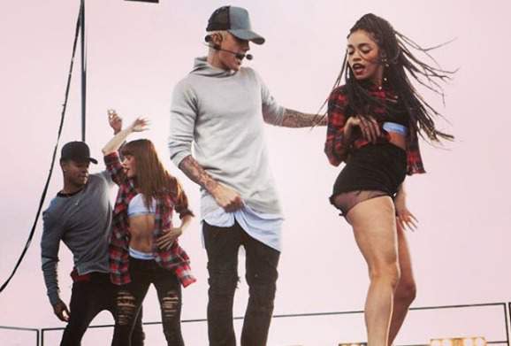 Justin Bieber y Elysandra Quinones