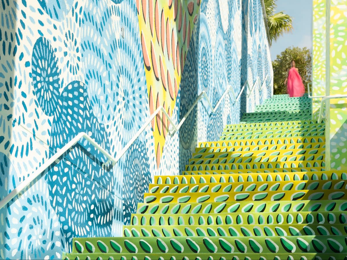 Colourful murals on the side of Arlo Wynwood in Miami (Arlo Wynwood)