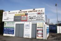 Britain Football Soccer - Sutton United Media Day - FA Cup Fifth Round Preview - The Borough Sports Ground - 16/2/17 General view of The Borough Sports Ground during the media day Action Images via Reuters / Matthew Childs Livepic