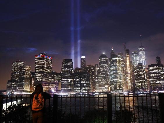 The 9/11 tribute lights have become an annual ritual in lower Manhattan since 2002 (Getty Images)