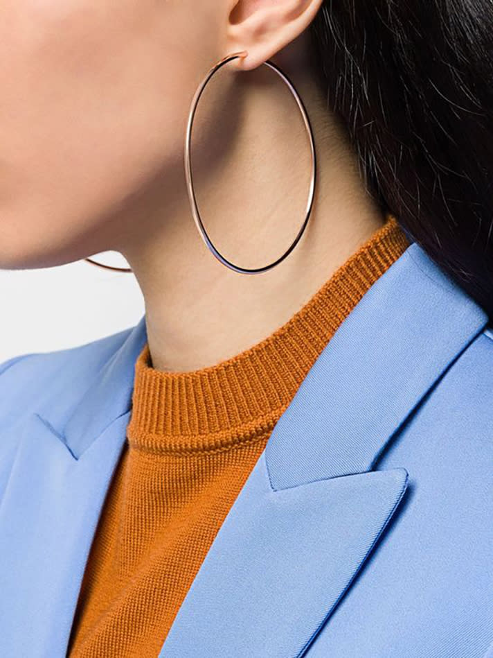 STYLECASTER | Hoop Earrings So Truly Massive You Could Probably Fit Your Head Through Them