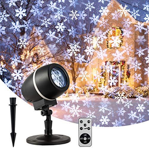 5) LED Snowflake Projector Light