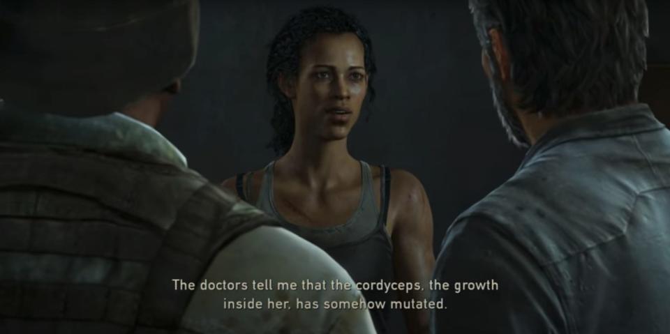In the game, Marlene says Ellie's immunity is caused by a mutation.