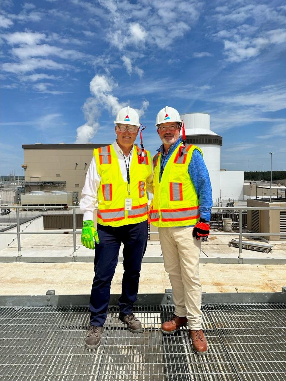 Rep. Rick Allen, R-Augusta, left, with Rep. Jeff Duncan of South Carolina at Vogtle