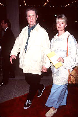 Brian Wilson and wife at the Century City premiere of Warner Brothers' Practical Magic