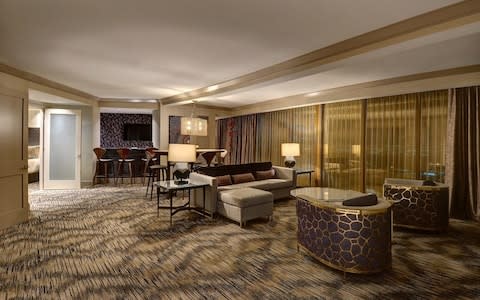 Inside a Mandalay Bay hotel suite