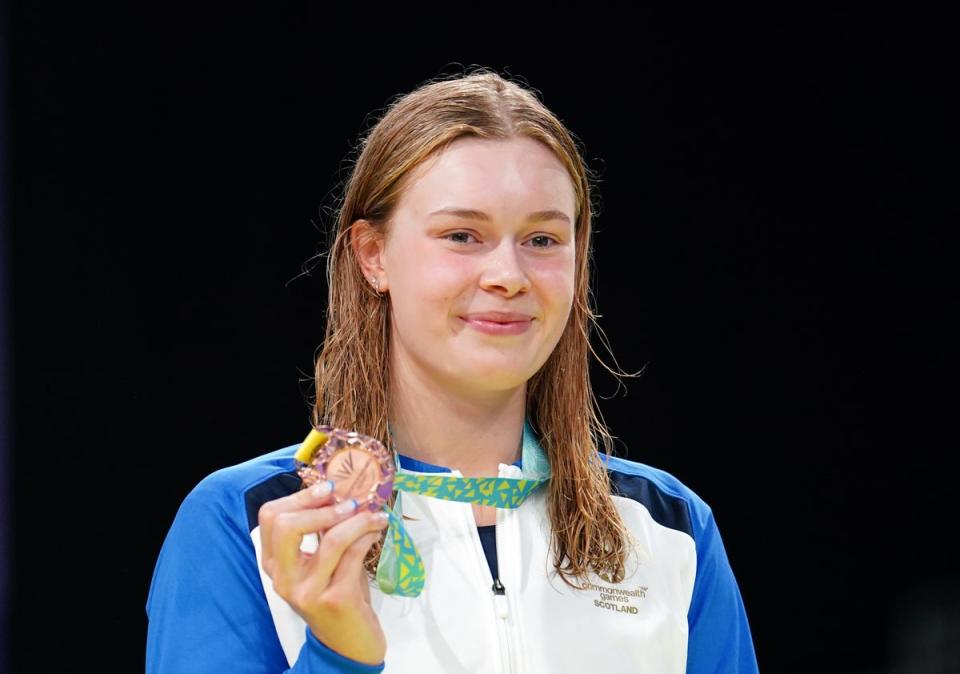 Katie Shanahan was one of three Scottish bronze medallists in the pool (David Davies/PA) (PA Wire)