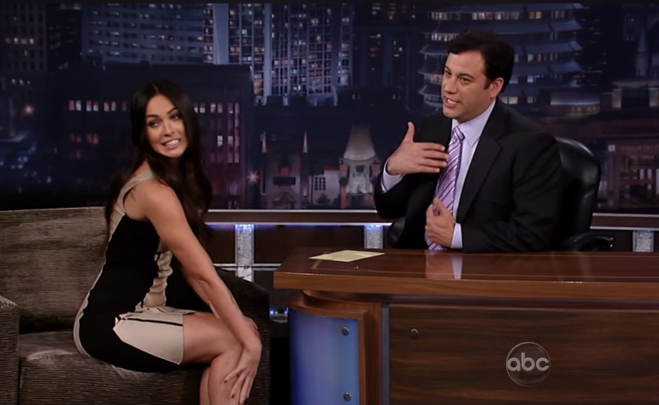 Megan Fox and Jimmy Kimmel