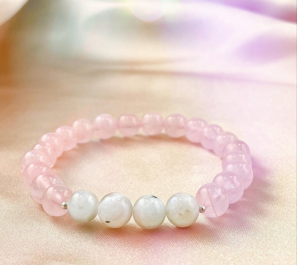 <p><a href="https://truewarriorjewelry.com/collections/bracelets/products/rose-quartz-and-moonstone-bracelet-fertility-bracelet-infertility?variant=40206565441581" rel="nofollow noopener" target="_blank" data-ylk="slk:Shop Now;elm:context_link;itc:0;sec:content-canvas" class="link ">Shop Now</a></p><p>Rose Quartz and Moonstone Fertility Bracelet</p><p>truewarriorjewelry.com</p><p>$30.00</p>