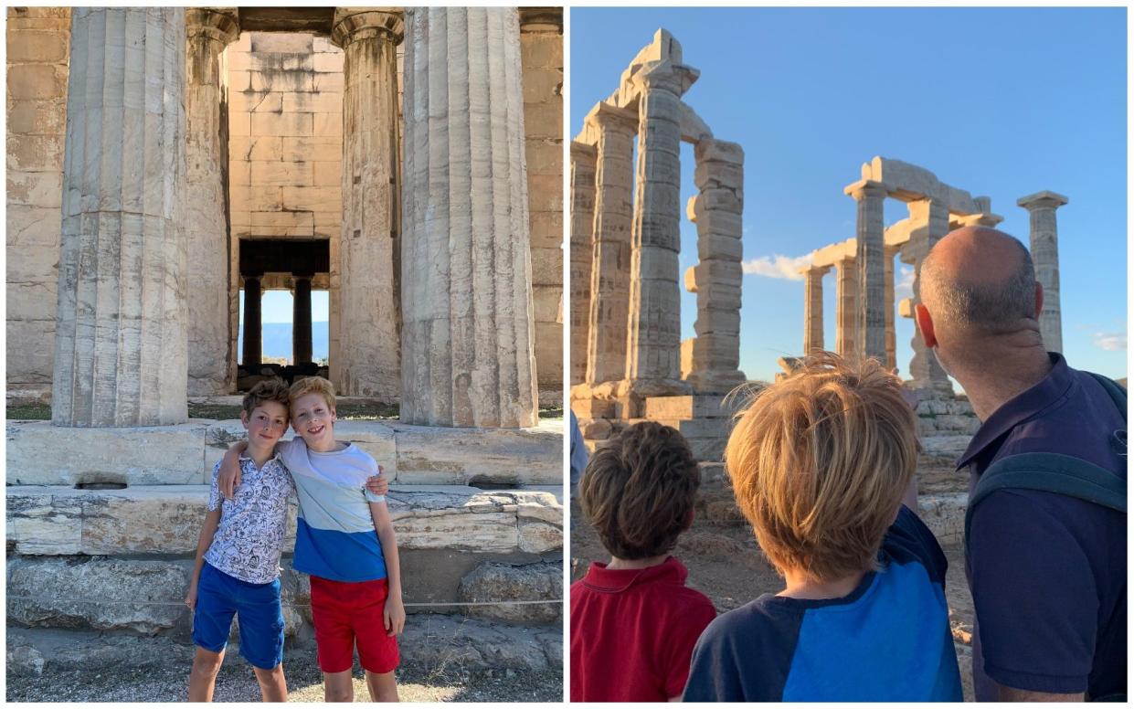 Ed Grenby and his sons headed to Greece to discover the ancient world portrayed in Percy Jackson and the Olympians