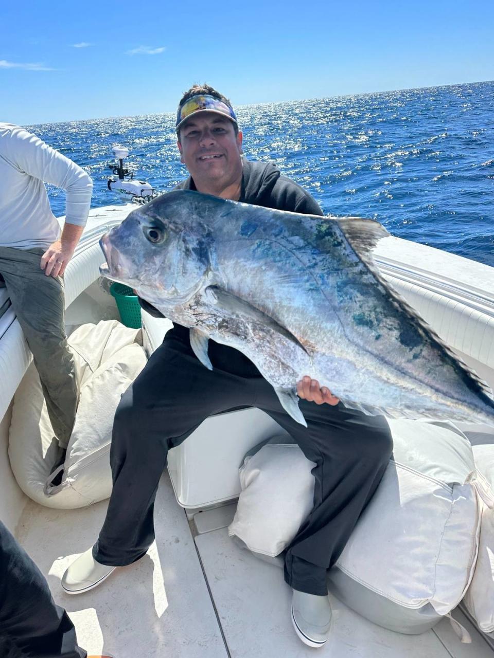 Anglers caught a potential word-record African pompano in the Gulf of Mexico on Feb. 9.