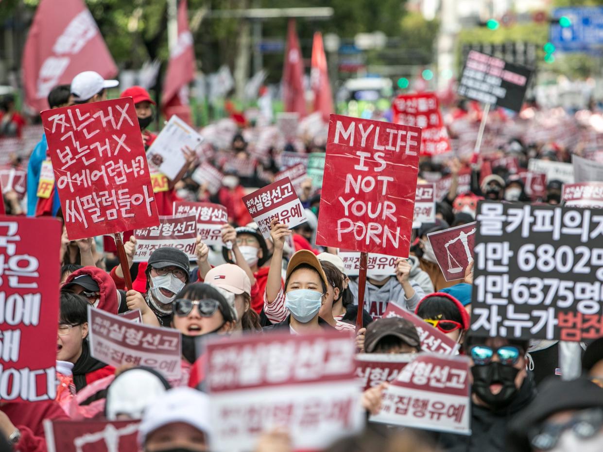 South Korea protest 2018: my life is not your porn