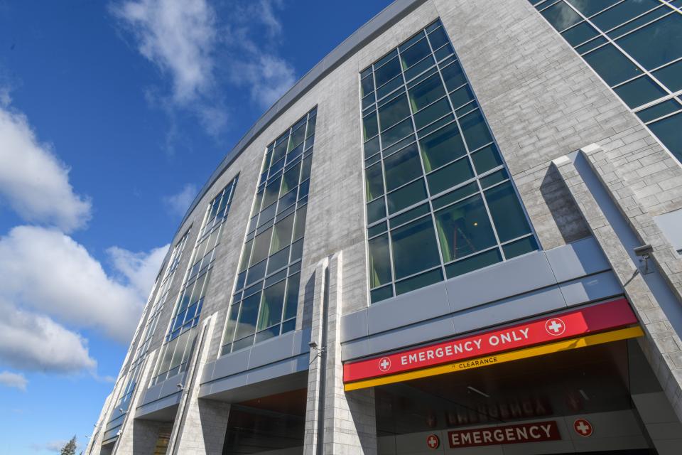 The entrance to the Emergency Department at the University of Vermont Medical Center. Proponents of H.766 say insurance companies' interference in health care drives more patients to the ER, increasing costs for the entire health care system.