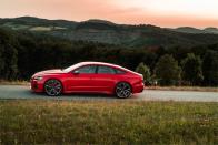 <p>The RS7's optional Dynamic Ride Control suspension setup, which will be offered in the States as a stand-alone option, consists of steel springs and adaptive dampers that are linked in a diagonal arrangement to better control pitch and roll.</p>