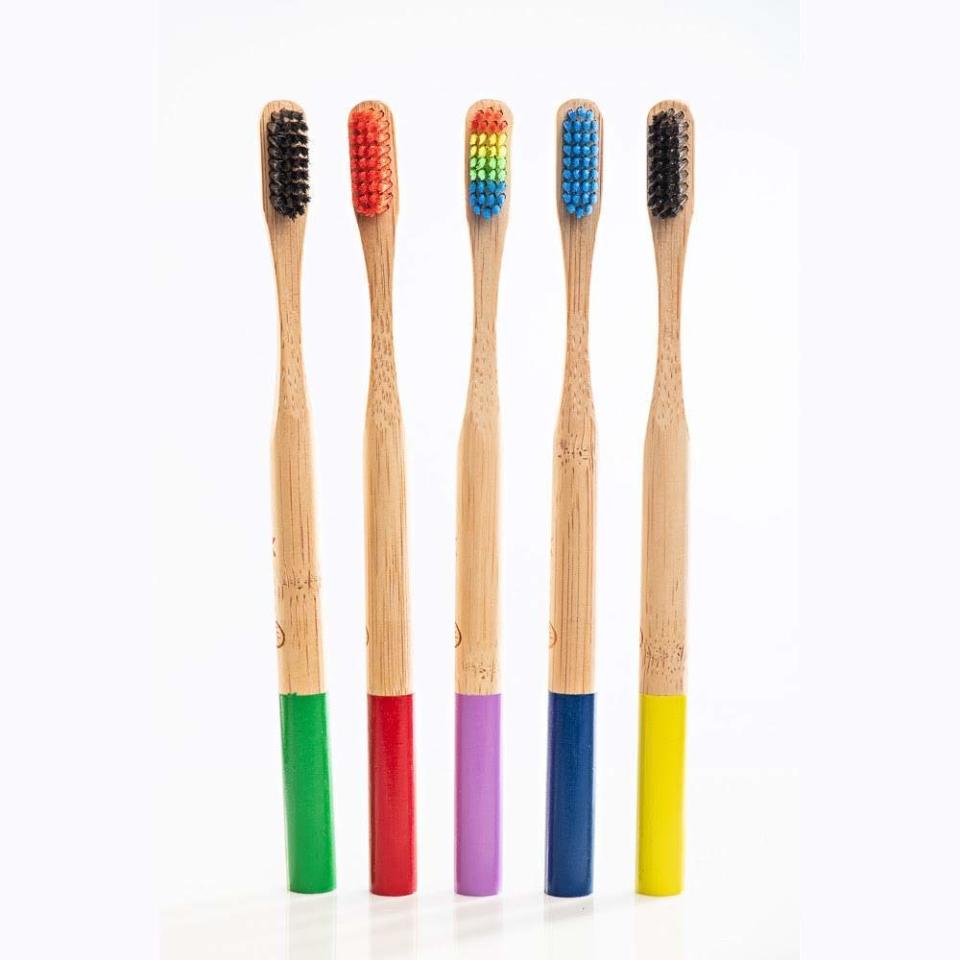 Colorful toothbrushes