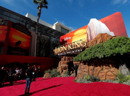 World Premiere of Disney's "Lion King" movie in Los Angeles