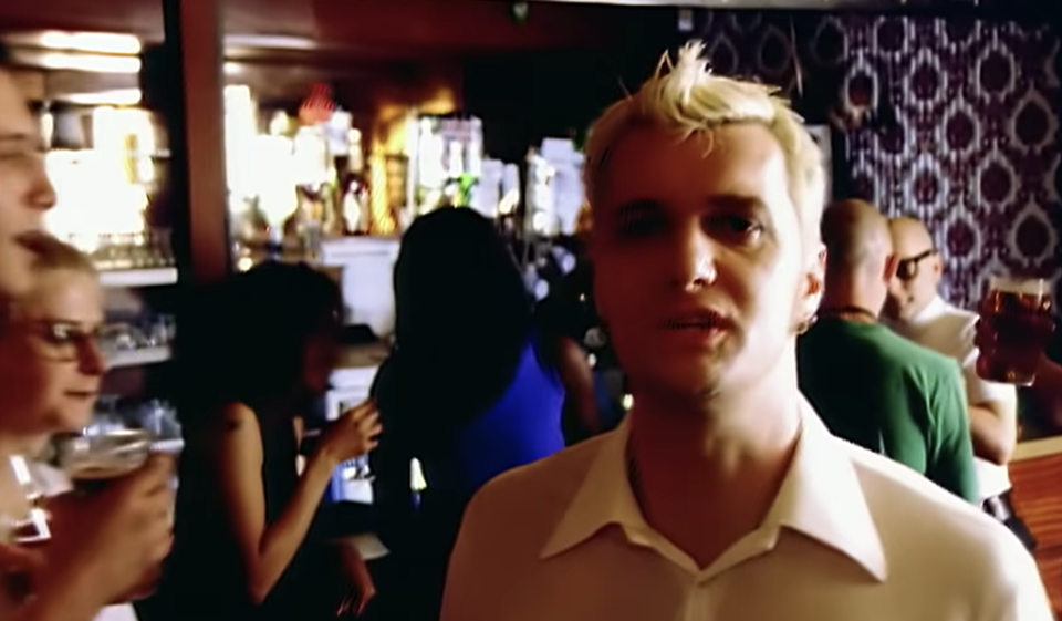 Screen shot from "Tubthumping" video.