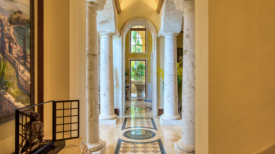 The entryway - Credit: Edward Butera | ibi designs inc. | Boca Raton Florida