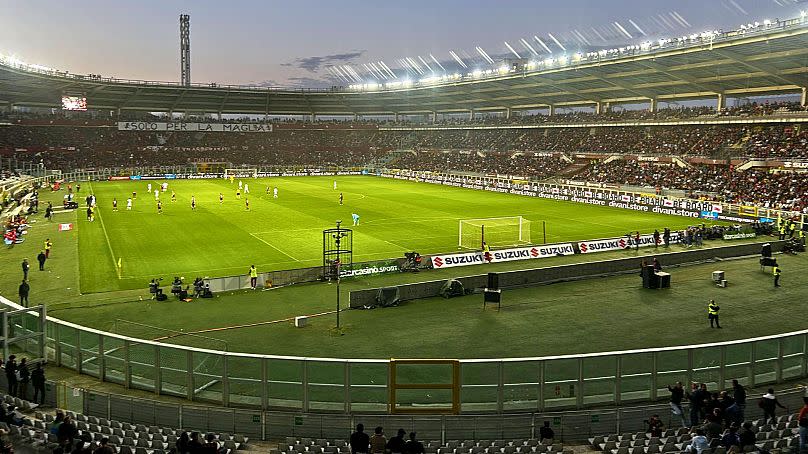 The schedule change meant we could catch a Torino - Roma match.