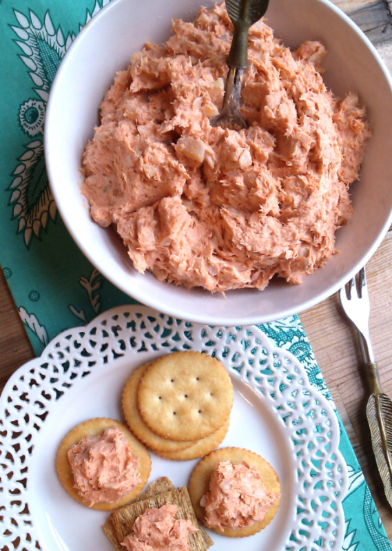 <p>South Your Mouth</p><p>This easy, smokey salmon spread is perfect with crackers or cruditées.</p><p><strong>Get the recipe: <a href="https://www.southyourmouth.com/2015/01/salmon-spread.html" rel="nofollow noopener" target="_blank" data-ylk="slk:Salmon Spread;elm:context_link;itc:0;sec:content-canvas" class="link ">Salmon Spread</a></strong></p>