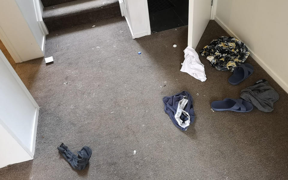 A surprising amount of underwear was left behind. Image: Supplied