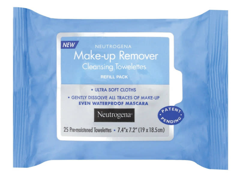 <p>"This is a big statement but it's true: This is probably my favorite product of all time. Nothing feels better than wiping away a day of makeup with Neutrogena. They are moisturizing, unscented, and work like a powerhouse. Beauty confession: I also use them to remove my son's eye black after his football games. They are the only wipes that do the trick!" says InStyle Senior Beauty Editor, Selene Milano. </p> <p>$5 | <a rel="nofollow noopener" href="http://click.linksynergy.com/fs-bin/click?id=93xLBvPhAeE&subid=0&offerid=438862.1&type=10&tmpid=19902&RD_PARM1=http%3A%2F%2Fwww.target.com%2Fp%2Fneutrogena-makeup-remover-cleansing-towelettes-fragrance-free-25-ct%2F-%2FA-49119158%3Flnk%3Drec%7Cpdpipadh1%7" target="_blank" data-ylk="slk:SHOP IT;elm:context_link;itc:0;sec:content-canvas" class="link ">SHOP IT</a></p>