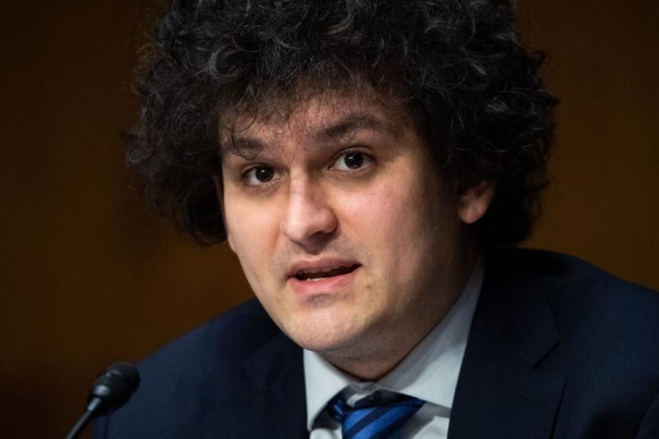 Samuel Bankman-Fried, founder and CEO of FTX, testifies during a Senate Committee on Agriculture, Nutrition and Forestry hearing on Capitol Hill in Washington, DC, on 9 February, 2022 (AFP via Getty Images)