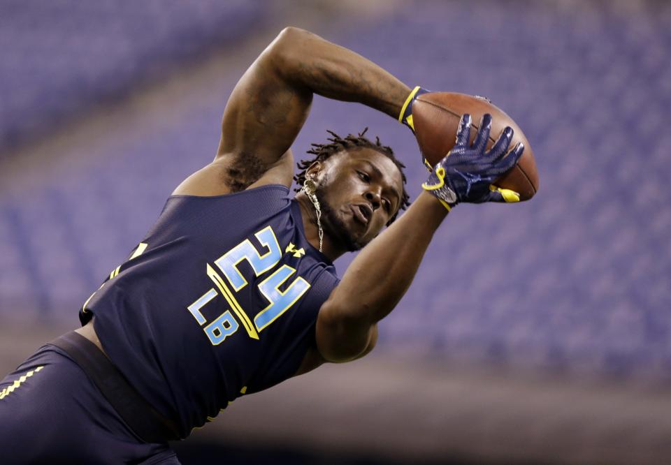 Michigan’s Jabrill Peppers is a jack of all trades whose NFL position is a matter of conjecture. (AP)