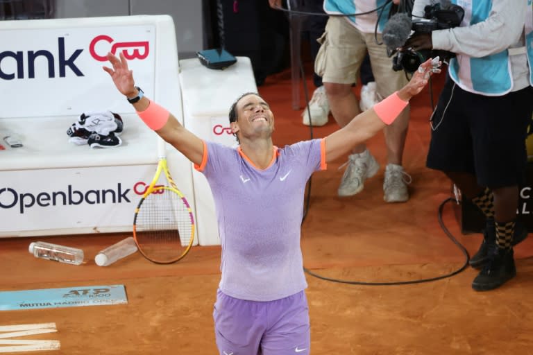 'Step by step': Rafael Nadal celebrates victory against Alex De Minaur (Thomas COEX)