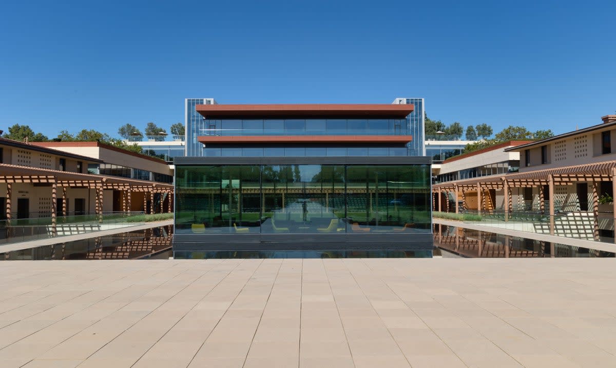 Murty Sunak Quantitative and Computing Lab is located underneath the ‘Cube’ in the Kravis Centre (Alamy)