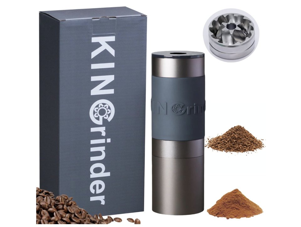 KINGrinder K1 Iron Grey Manual Hand Coffee Grinder. (PHOTO: Amazon Singapore)