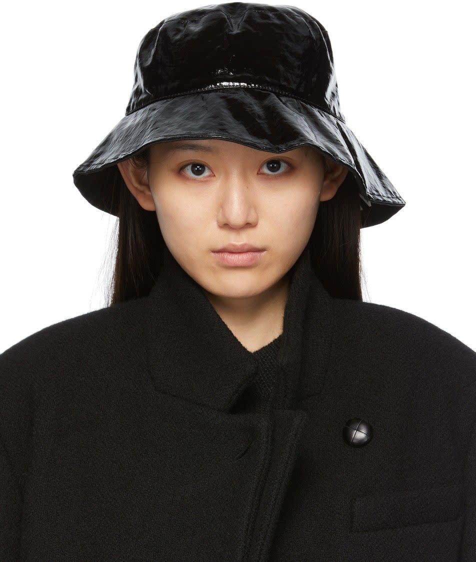 Isabel Marant Black Loiena Bucket Hat