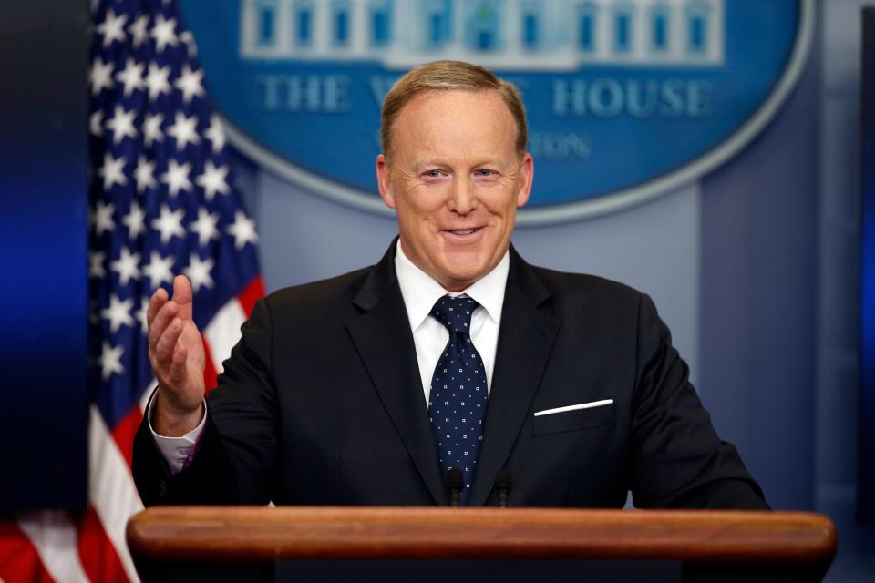 Former presidential press secretary Sean Spicer will be without a lectern when he takes the floor in Season 28 of ABC's 'Dancing with the Stars.'