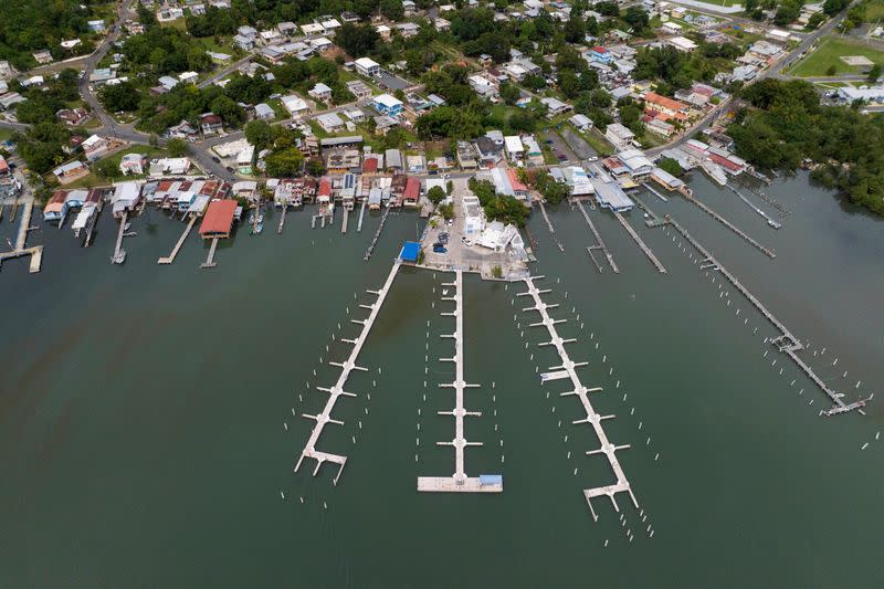 People prepare for the arrival of tropical storm Fiona in Puerto Rico