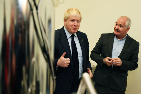 Britain's Foreign Secretary Boris Johnson visits Trinity College, Dublin, Ireland November 17, 2017. REUTERS/Brian Lawless/Pool