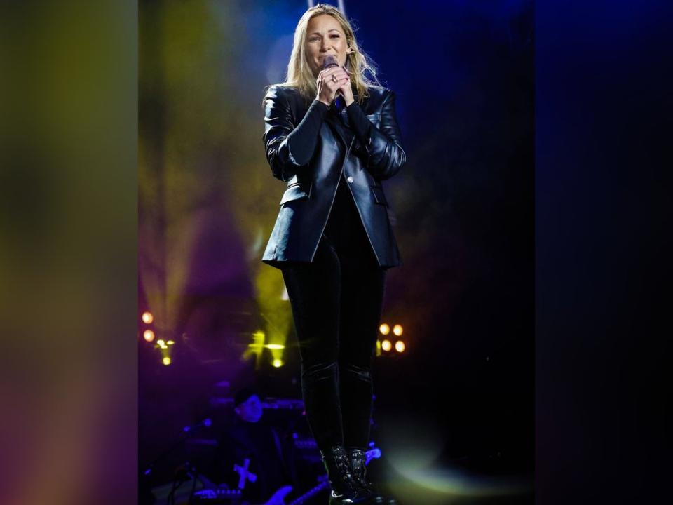 Helene Fischer trat ganz in Schwarz auf. (Bild: imago images/Daniel Scharinger)