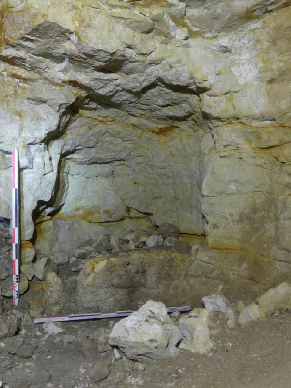 A section of the hidden tunnel network at the 800-year-old home.