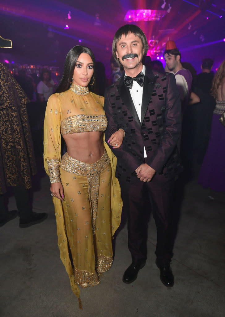 Kim Kardashian and Jonathan Cheban as Sonny & Cher