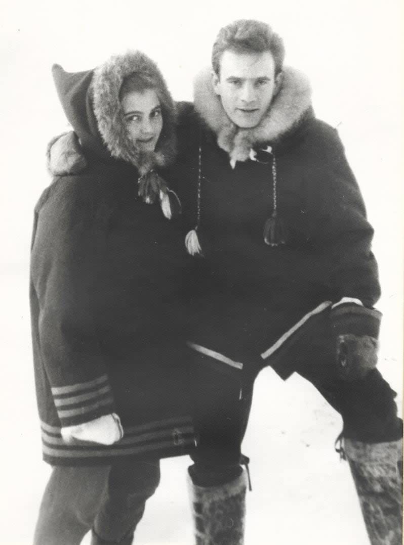 Janet and George Diveky when they were living in the Canadian Arctic in the late 1960s. 