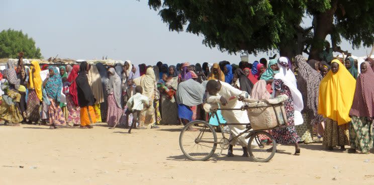 Ein Flüchtlingslager in Nigeria (Foto: dpa)